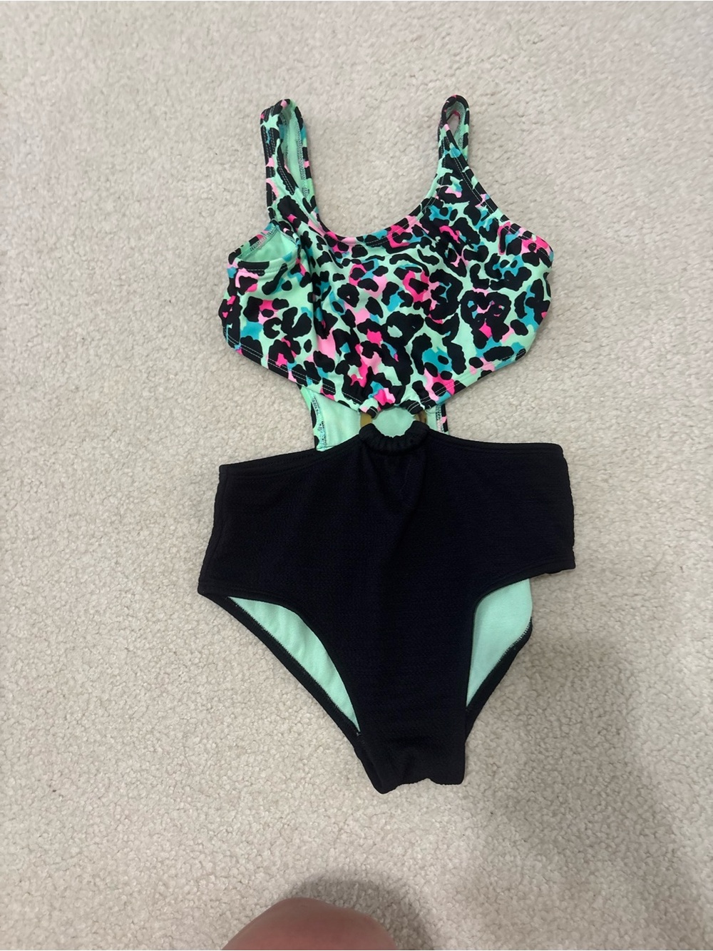 art class Mint and Black One-Piece with Neon Accents